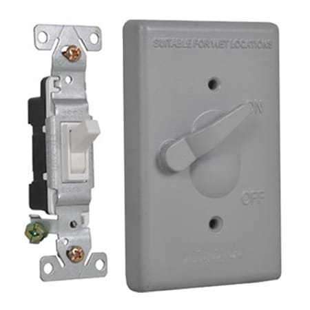 Hubbell ME GRY WP 1G SP Cover TSS100